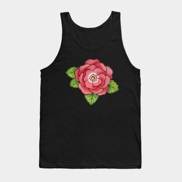 Alpen Rosa Rugosa Tank Top by PatriciaSheaArt